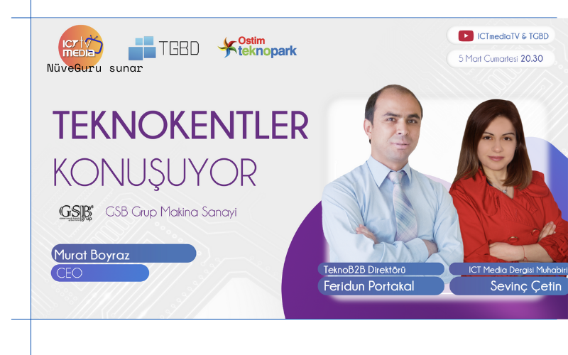 Teknokentler Konuşuyor Programının Altmış Dördüncü Bölümünü 5 Mart Cumartesi Günü İzleyebilirsiniz!