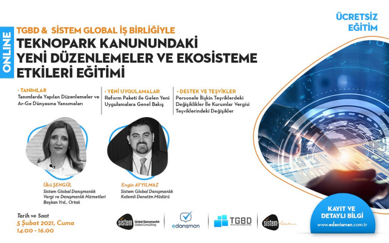 Teknopark Kanunundaki Yeni Düzenlemeler ve Ekosisteme Etkileri Eğitimi