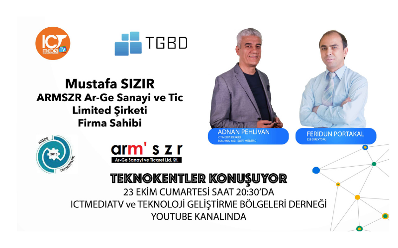 Teknokentler Konuşuyor Programının Elli Birinci Bölümünü 23 Ekim Cumartesi Günü İzleyebilirsiniz!